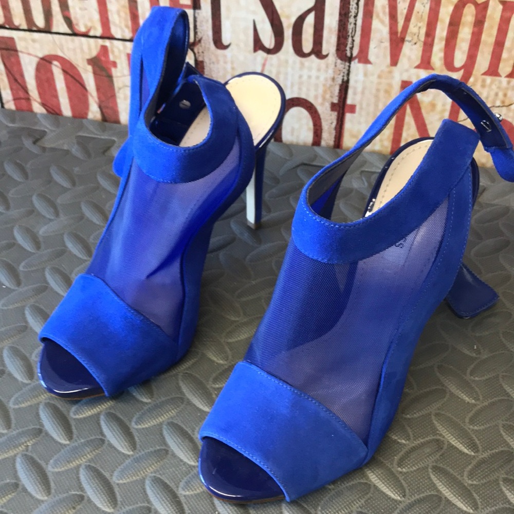 Guess blue heels